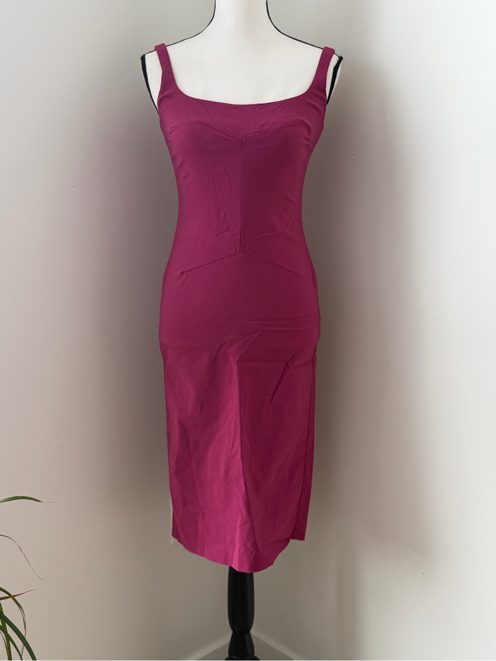 George Magenta-Pink Form Fitting Dress